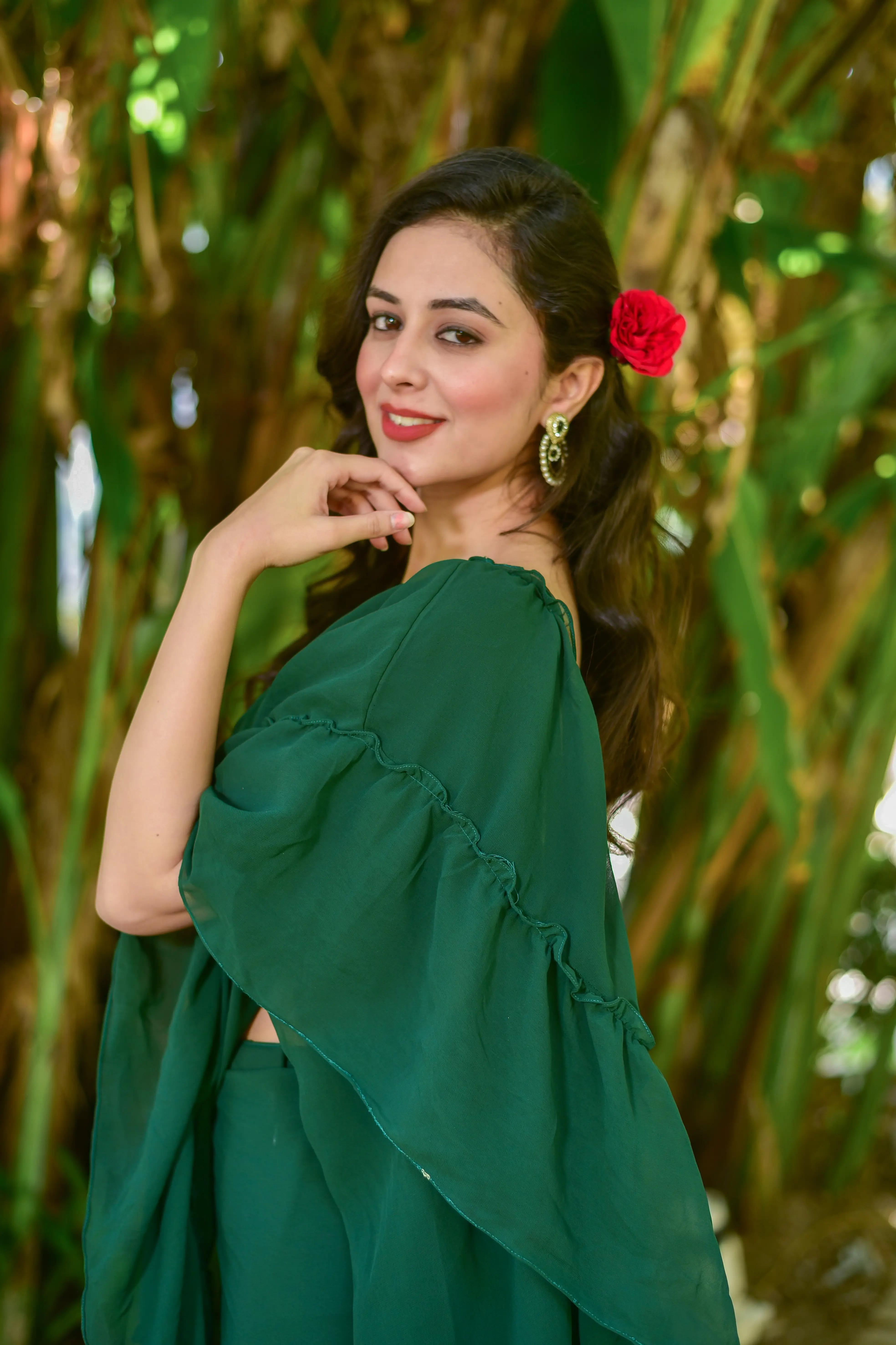 bottle_green_georgette__SJ066_4